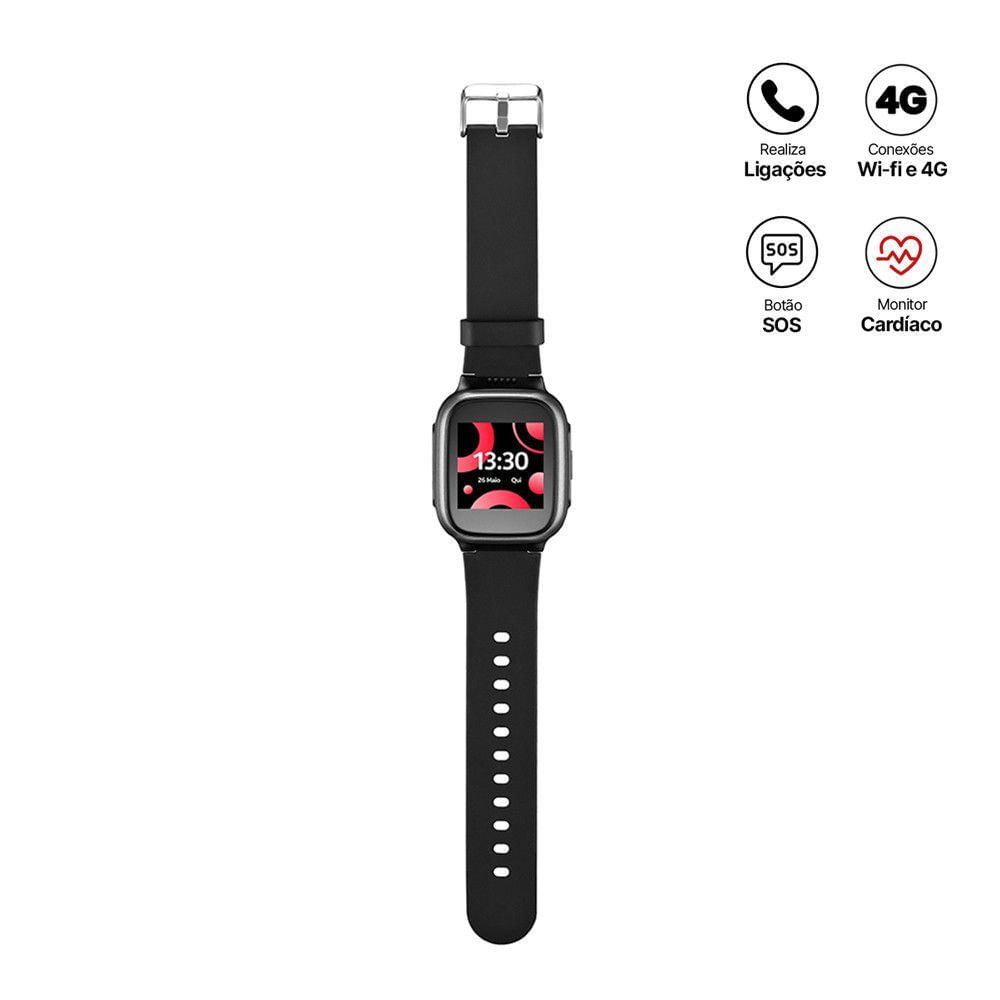 Miniatura Smartwatch Relogio Inteligente Multi - P9202 Preto