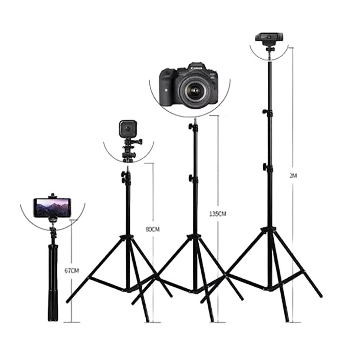 Miniatura Suporte Tripé Para Celular Câmera Ring Light 2,18Cm