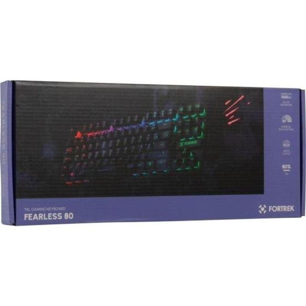 Teclado Gamer Fortrek Fearless 80 Tkl Preto