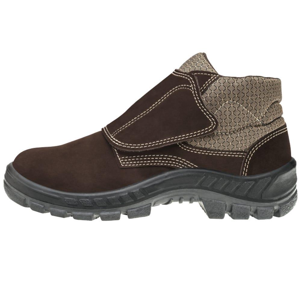 Miniatura Botina de Segurança Couro Nobuck 50B26-CB-VEL-BP Velcro MARLUVAS n° 37