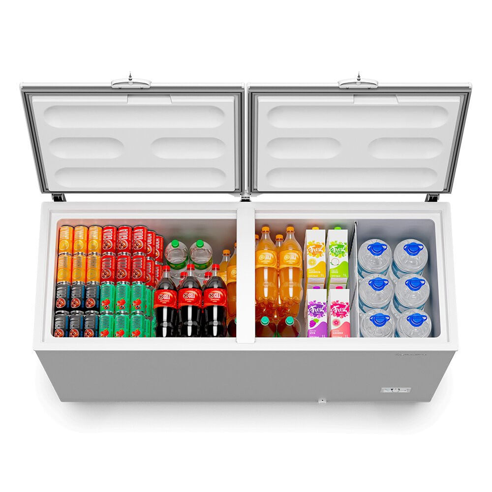 Miniatura Freezer Horizontal Metalfrio 546 Litros, Bivolt, Inverter - DA550IFTech Branco - Bivolt
