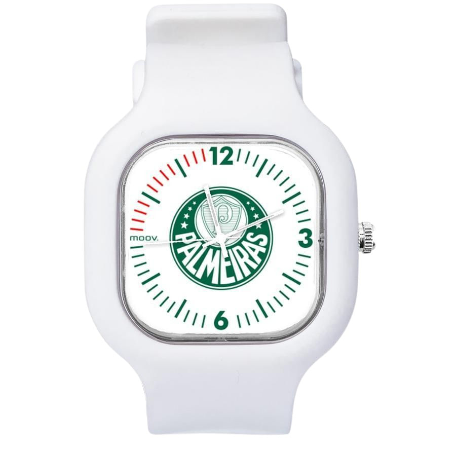 Miniatura Relógio Branco Tempo De Jogo Palmeiras + Blanc
