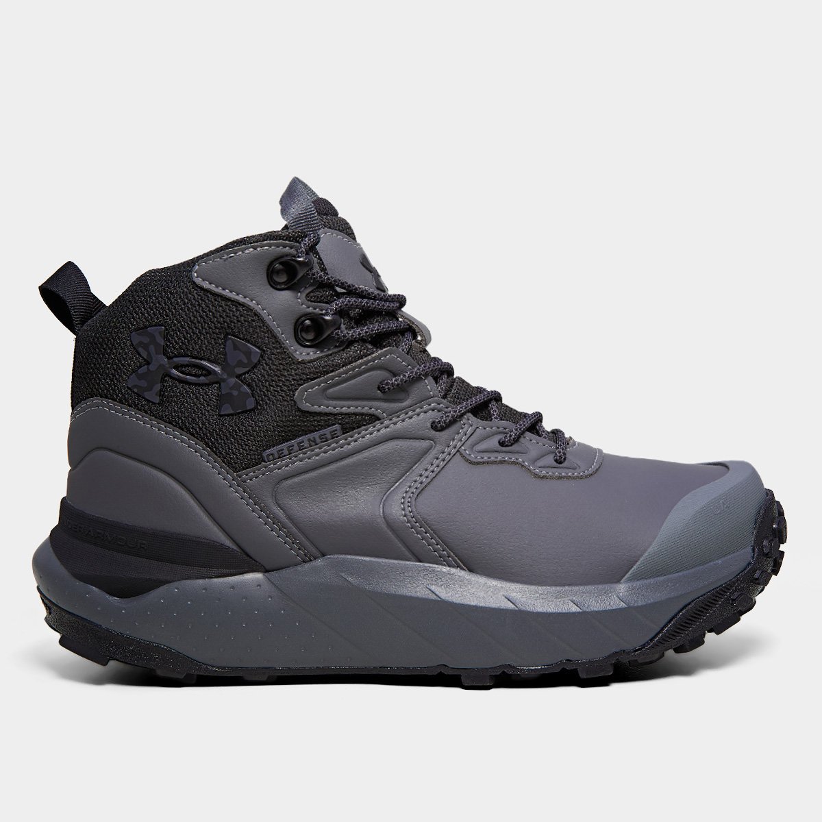 Miniatura Tênis Under Armour Defense Mid Masculino Cinza+Preto - 40