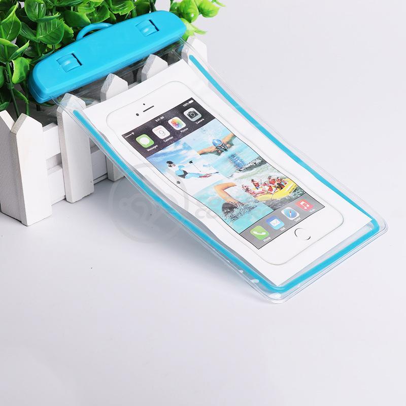 Capa Bolsa A Prova Dágua Impermeável Universal Celular Azul