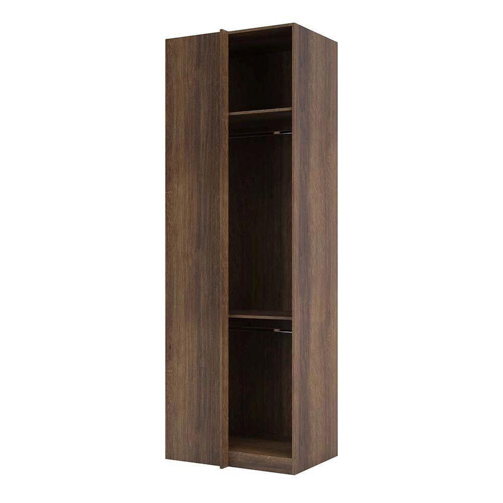Miniatura Guarda Roupa Closet Prime Nogueira Sem Porta Canto Reto 80,4 Cm Luciane Móveis