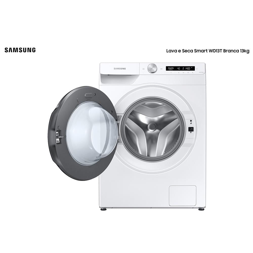 Miniatura Lava e Seca 13 Kg Samsung Eco Bubble Branca com 25 Programas de Lavagem - WD13T504DBW 110