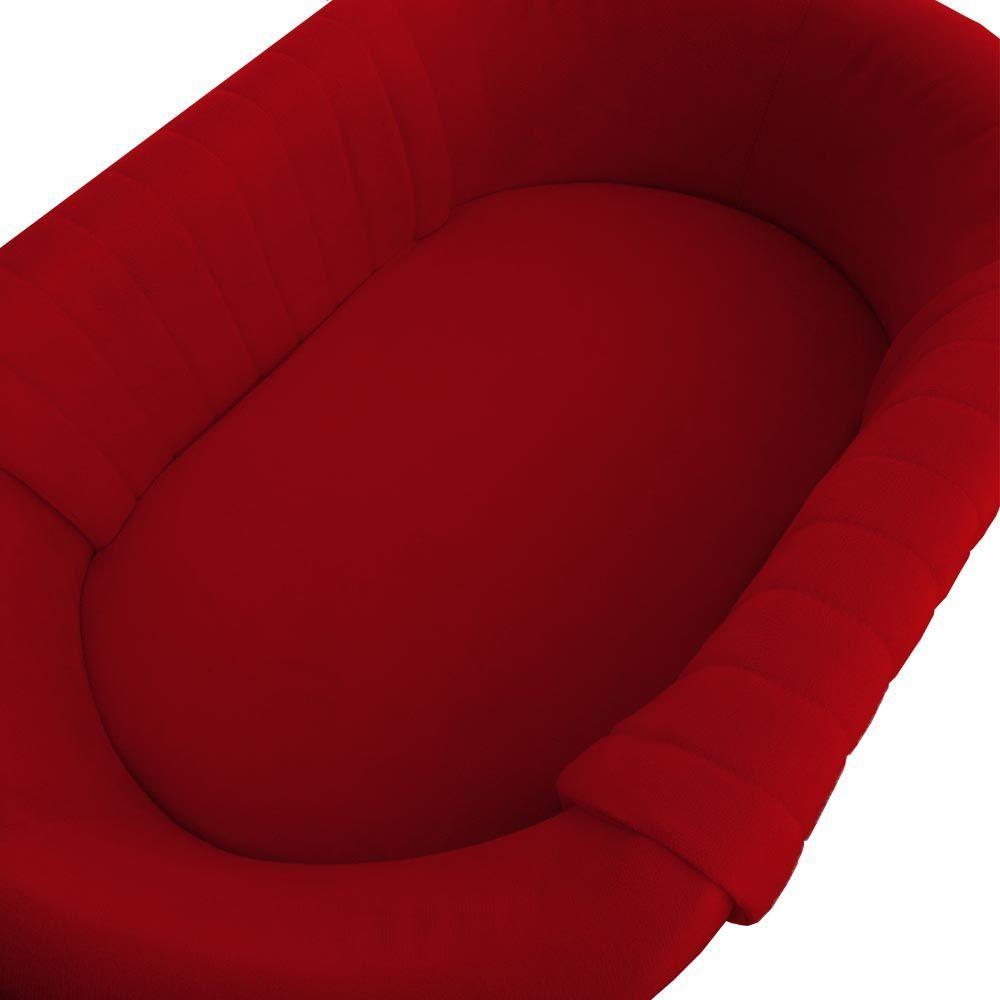 Miniatura Mini Berço Moises Suede Vermelho D'classe Decor