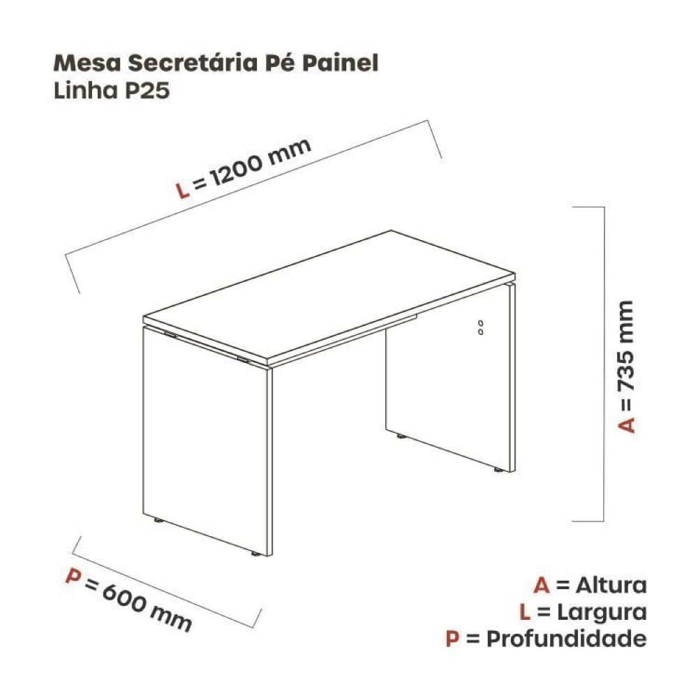 Conjunto Home Office 5 Peças Branco