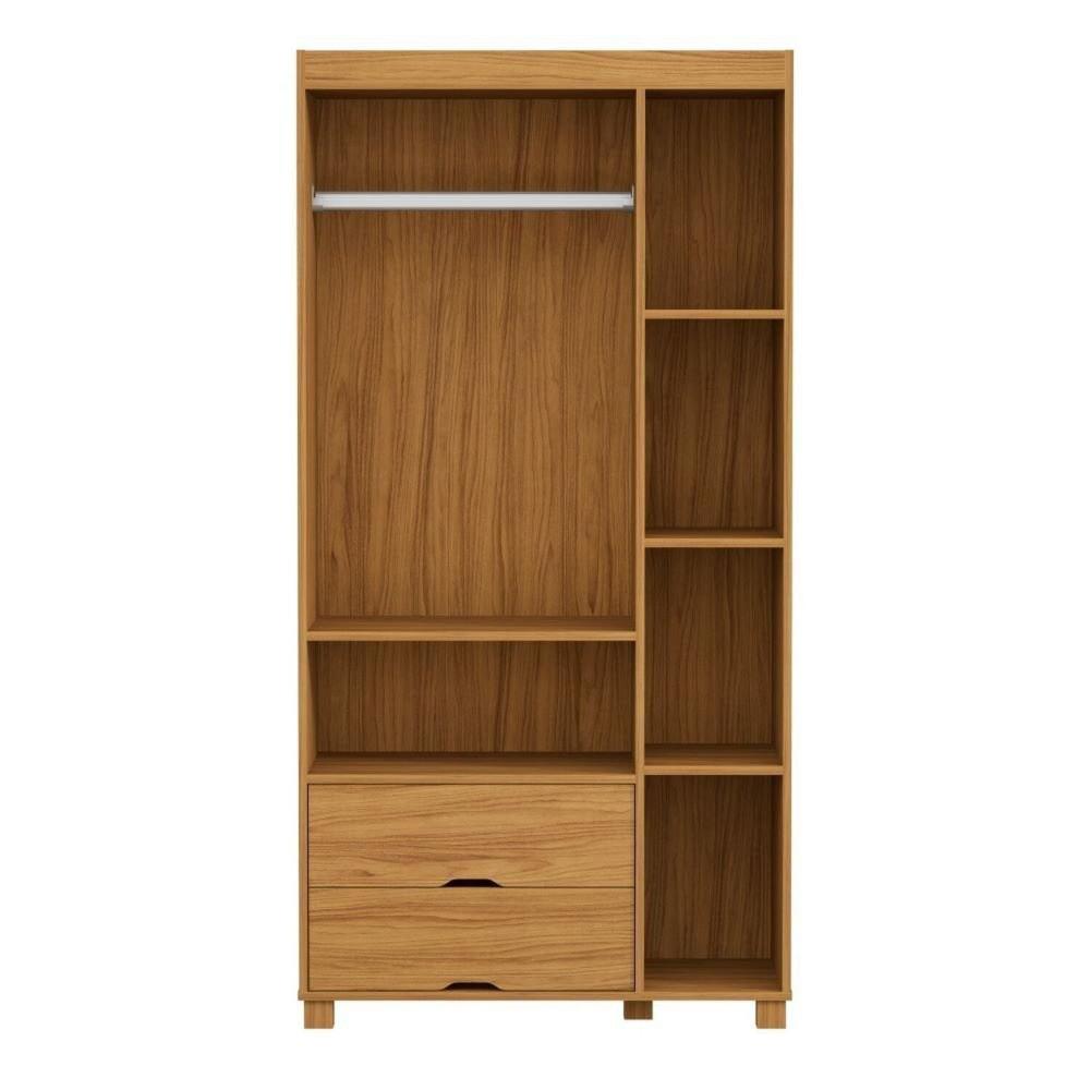 Miniatura Roupeiro Clara 3 Portas e 2 Gavetas Tela Nature