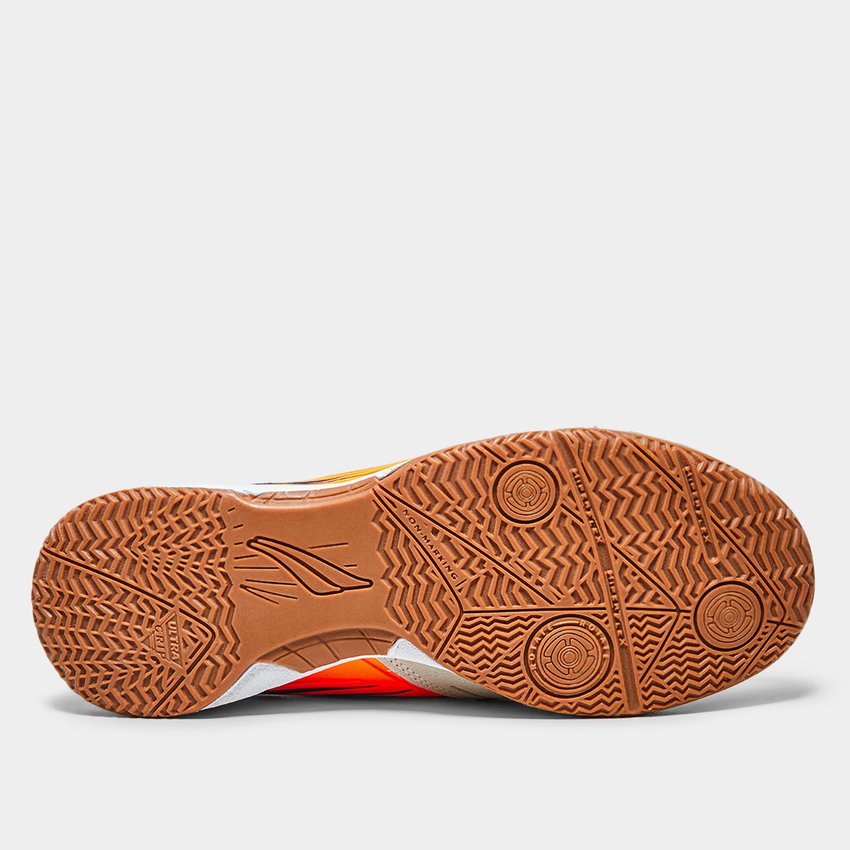 Miniatura Chuteira Futsal Penalty Max 300 Y-1 Masculina Laranja+Branco - 37