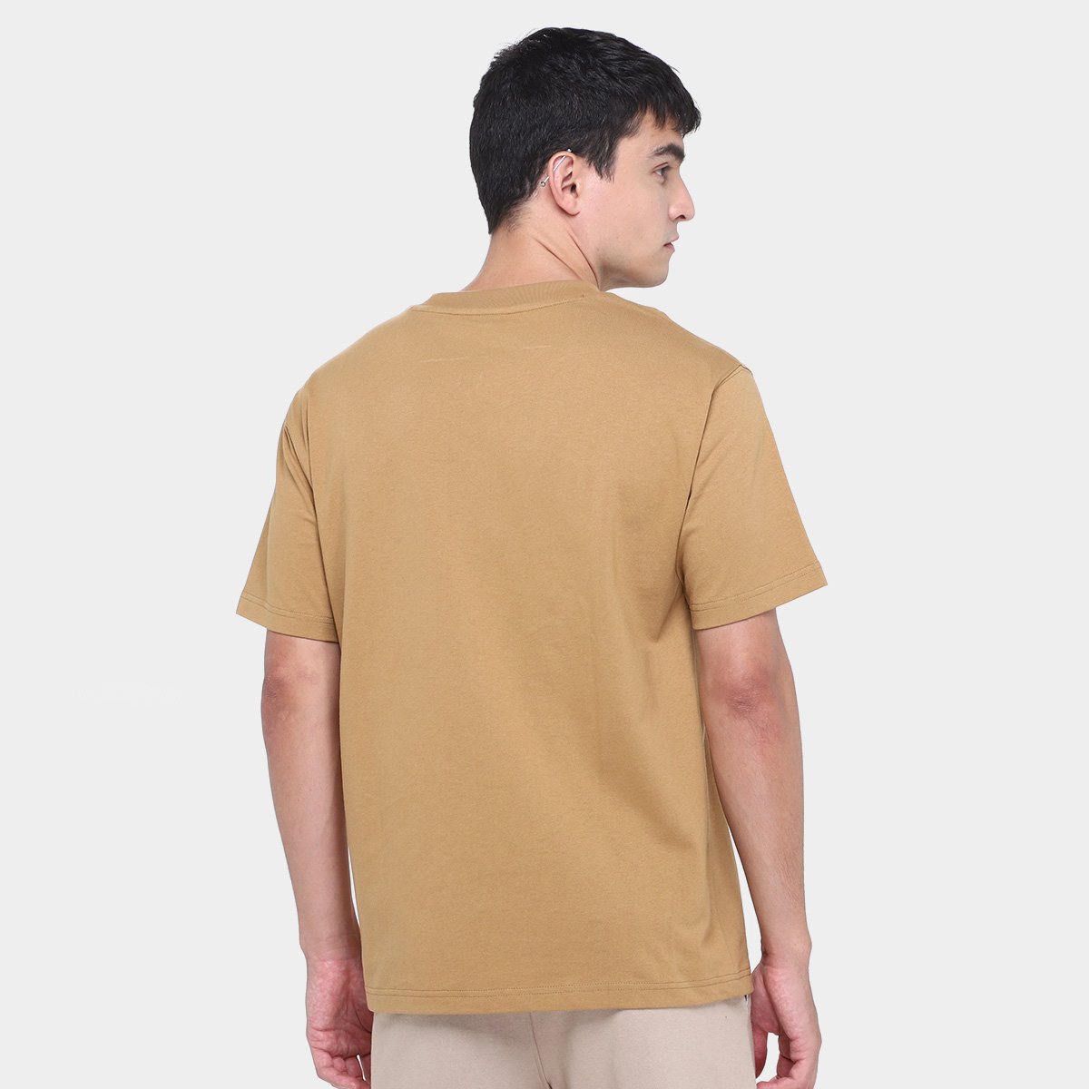 Miniatura Camiseta New Balance Logo Embossed Masculina Bronze - G