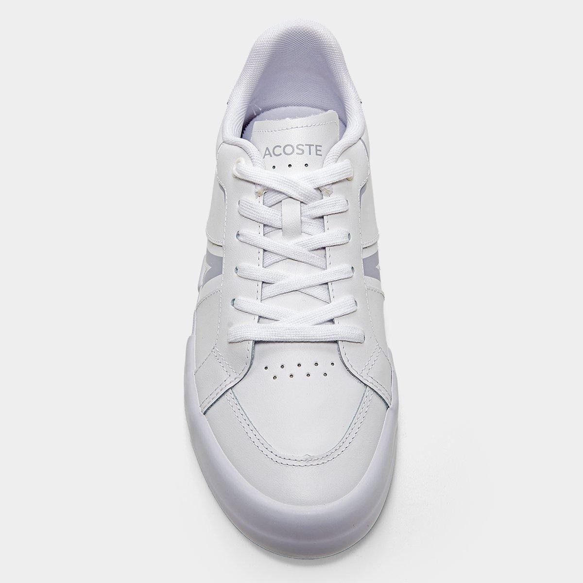 Miniatura Tênis Lacoste L004 Masculino Branco+Cinza - 38