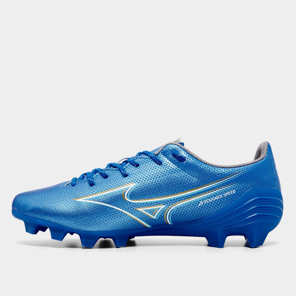 Chuteira Campo A Mizuno Select Unissex Azul+Branco - 38