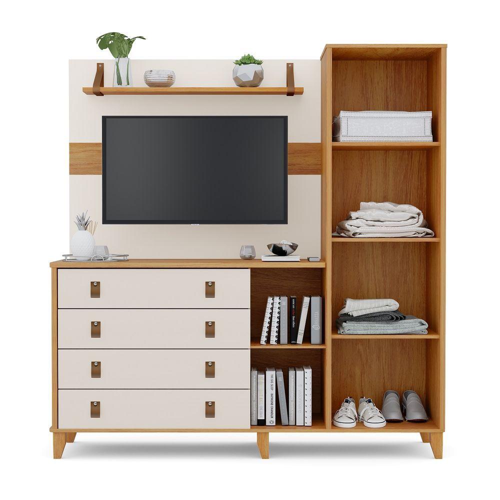 Multiuso Maldivas Com 2 Opções De Uso Mdf Off White/nature