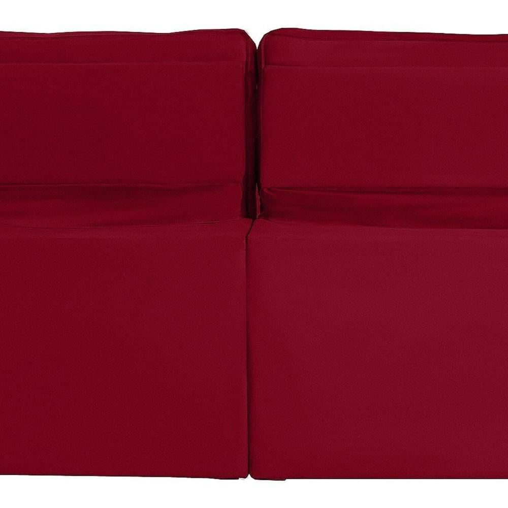 Sofá Curitiba Modular 3 Lugares 230 Cm Retrátil Reclinável Yescasa Vermelho