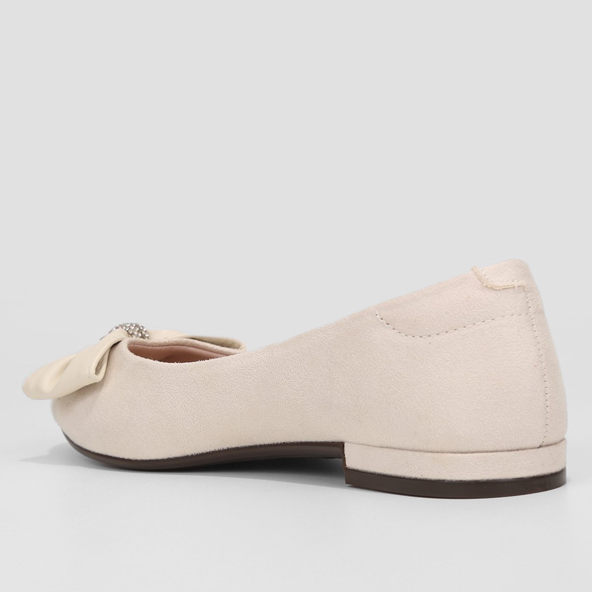 Sapatilha Moleca Bico Fino Flow Feminina Off White - 34