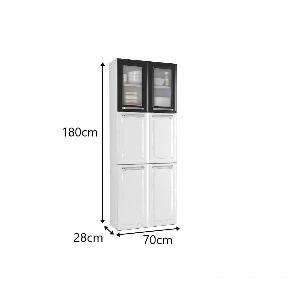 Miniatura Paneleiro Duplo 6 Portas 70cm Luce - Itatiaia