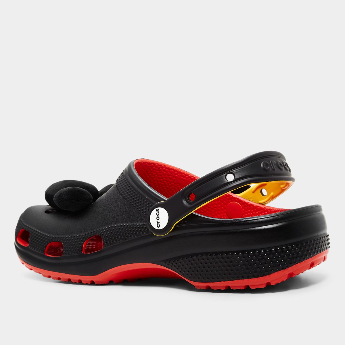 Miniatura Sandália Crocs Mickey I Am Classic Clog Vermelho - 35