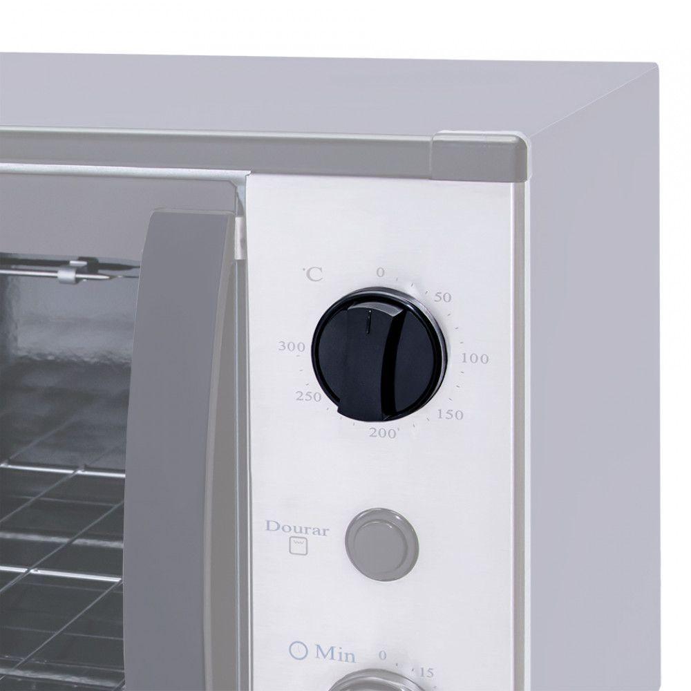 Miniatura Botão Giratório Do Timer E Temperatura Para Forno De Bancada Preto Bivolt