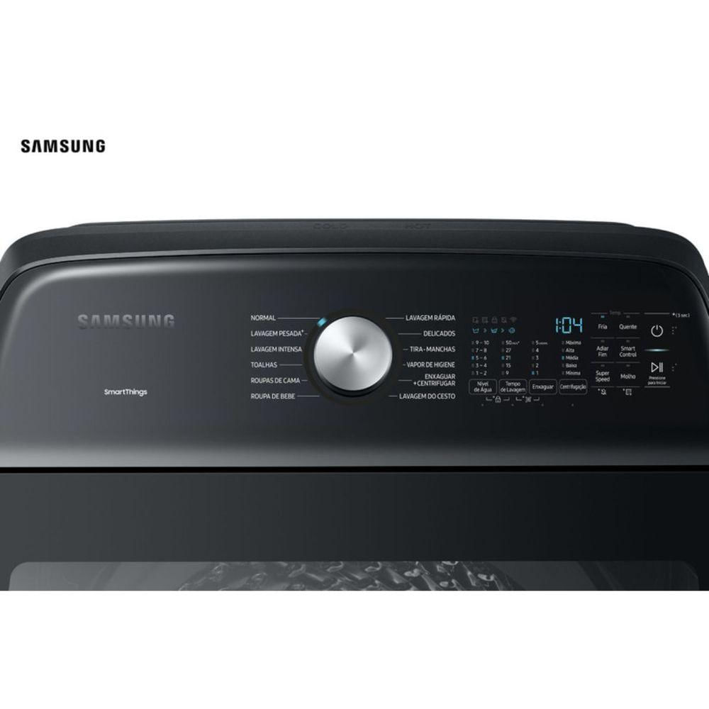 Miniatura Lavadora Samsung 23kg Digital Inverter WA23B Preta WA23B8377GVFAZ 220V