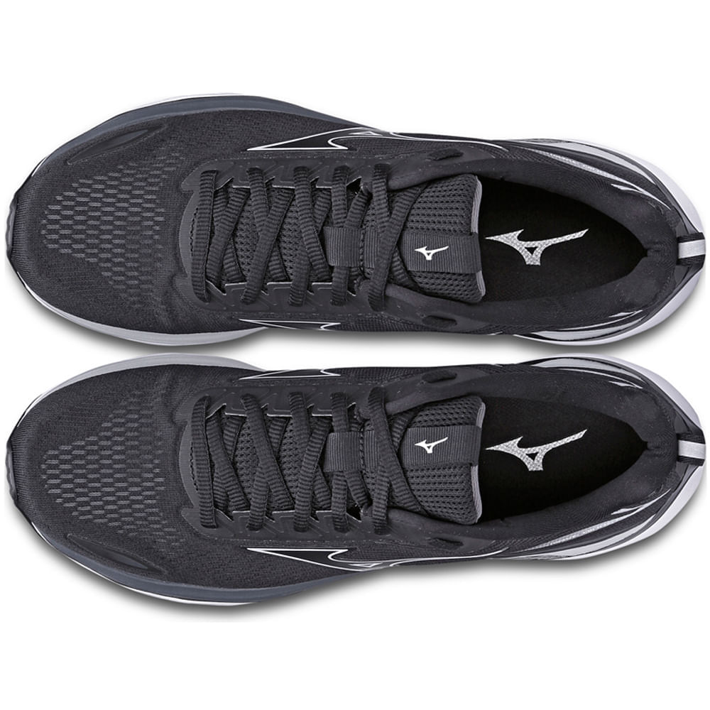 Miniatura Tênis de Corrida Masculino Mizuno Wave Dynasty 5 Preto - 38