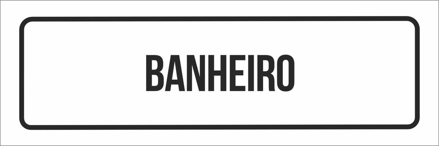 Miniatura Placa Sinalização - Setor Banheiro-23X9