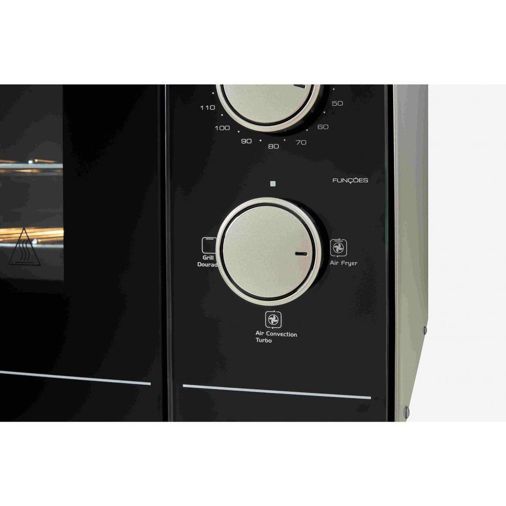 Forno Elétrico Fischer Turbo 2.4 New de Bancada 48L com Air Fryer 220V