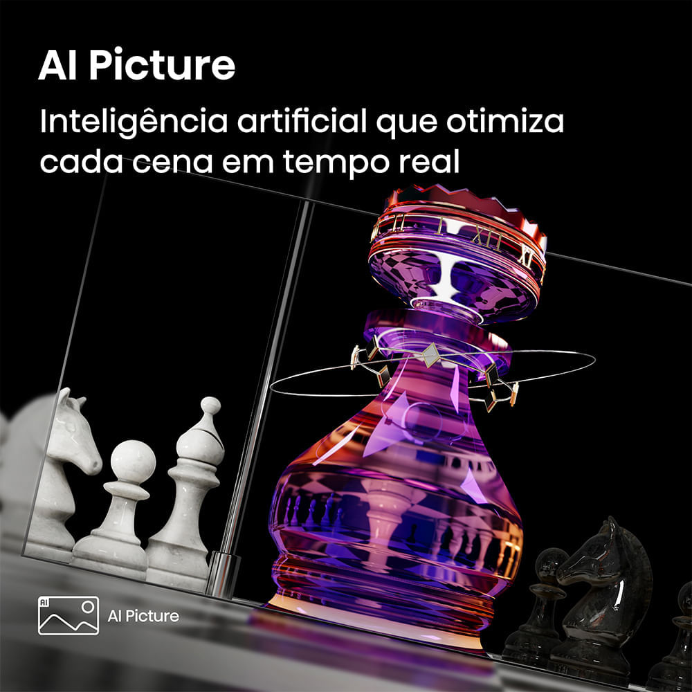 Miniatura Smart TV 4K Hisense QLED 75” Polegadas com Dolby Vision, Dolby Atmos, HDR10+ e Wi-Fi - 75Q7QG Bivolt