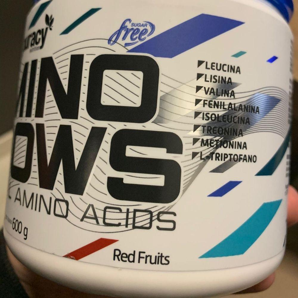 Miniatura Aminoácidos Essenciais Amino Grows Puracy Nutrition 500g Sabor Frutas Vermelhas