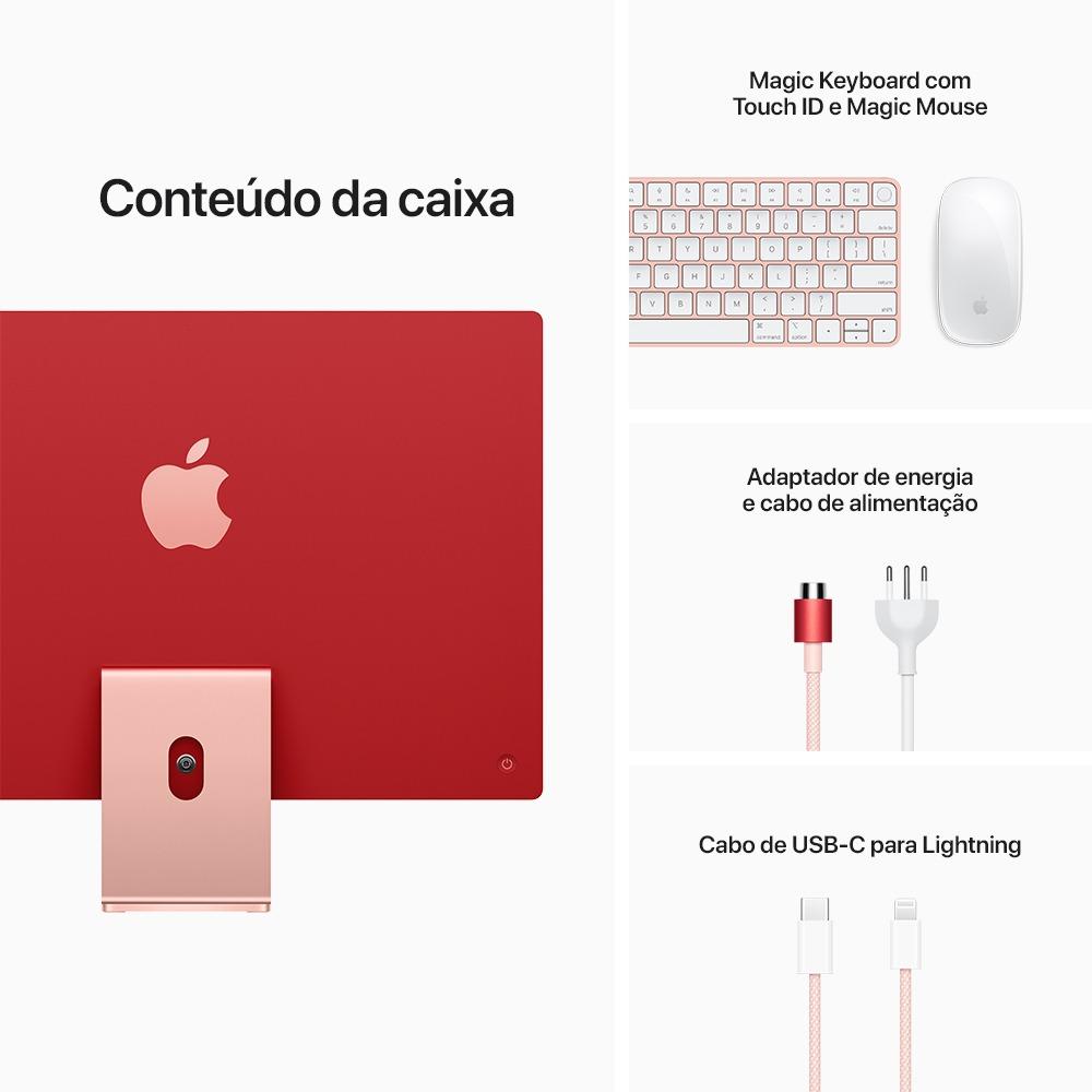 Apple iMac 24” (M1 de Apple, 8 núcleos, 8 GB RAM, 512GB SSD) - Rosa