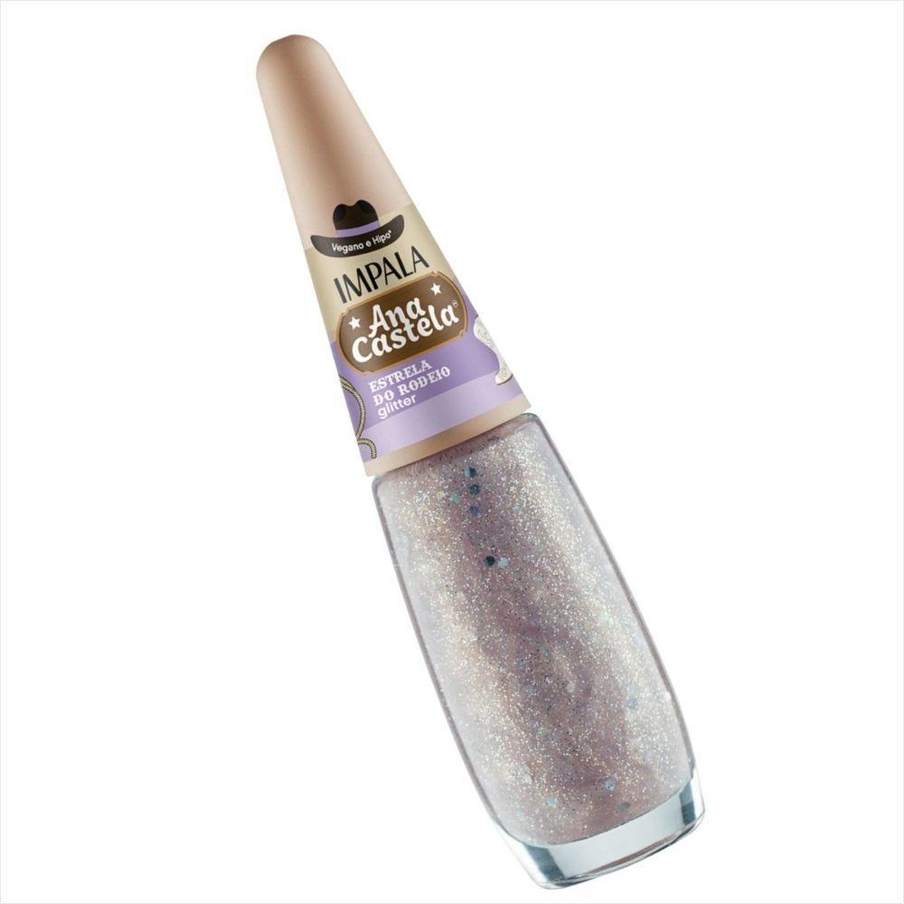 Miniatura Impala Esmalte Ana Castela Glitter Estrela Do Rodeio 7,5ml