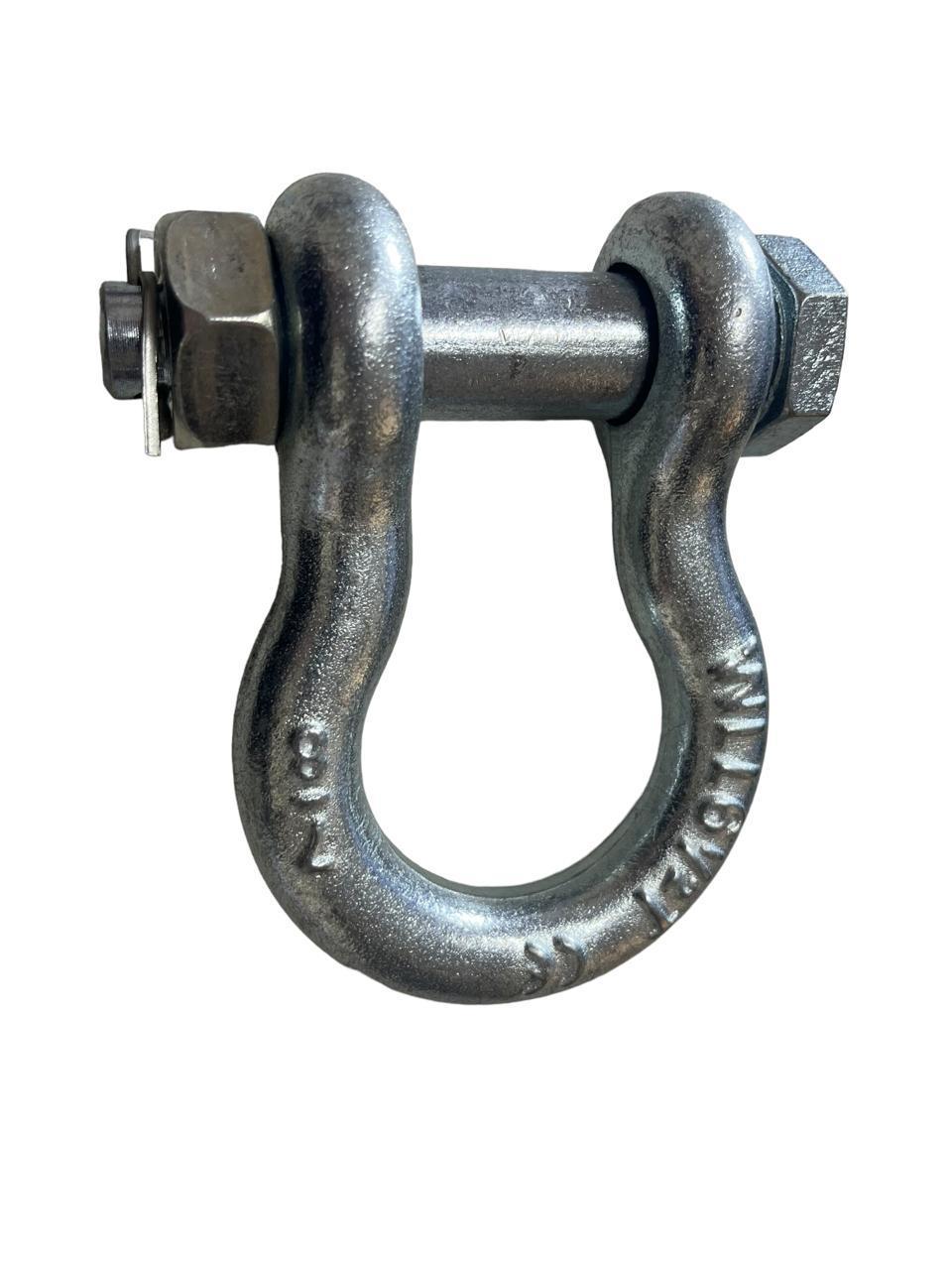 Mosquetao Manilha Curva Anilha Gancho Pino Alloy 7/8 6,5 Ton
