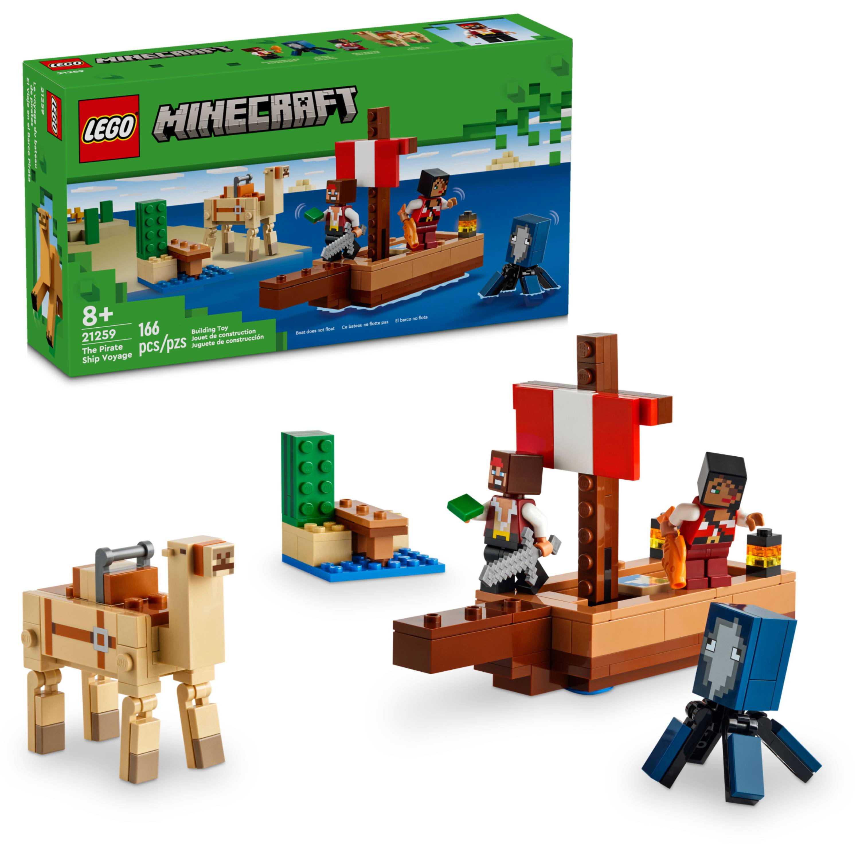 LEGO Minecraft - A viagem do navio pirata