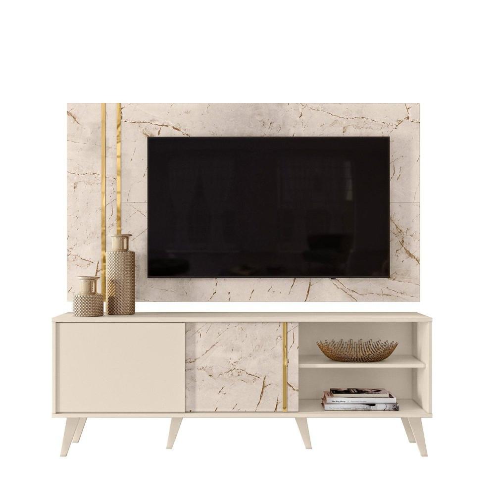 Miniatura Rack com Painel para TV até 65 Polegadas 2 Portas Cronos Madetec