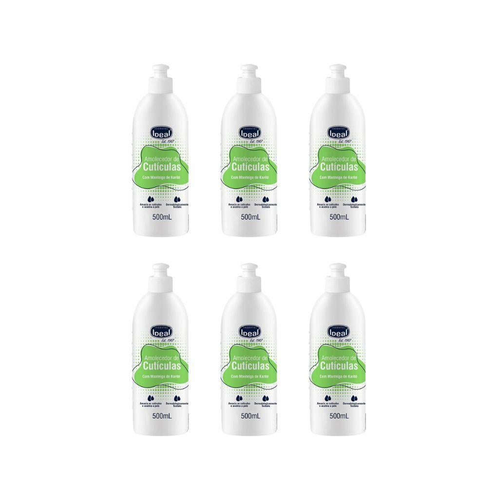 Miniatura Amolecedor De Cuticulas Ideal 500Ml Com Oleo Mant Karite-6Un