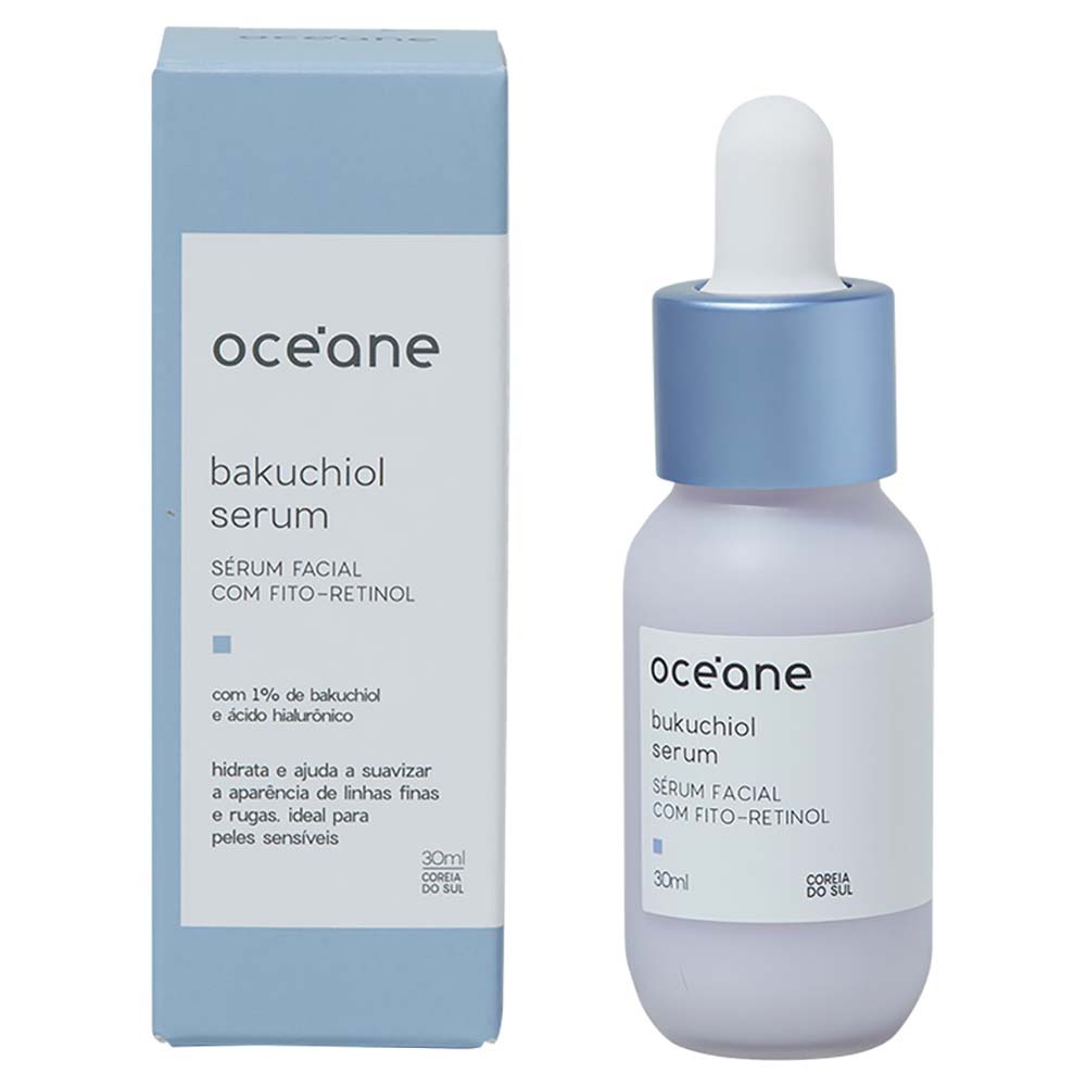 Miniatura Sérum Facial Hidratante com Fito-Retinol Océane Bakuchiol Serum 30ml