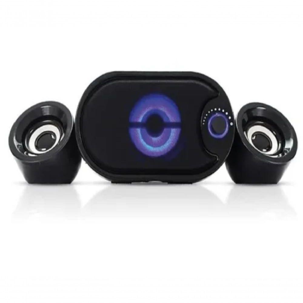Miniatura Caixa De Som Subwoofer 2.1 Usb/sd/bluetooth 11w P/ Pc Kp-6018bh