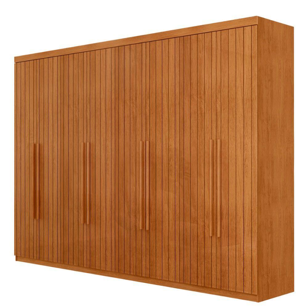 Miniatura Guarda Roupa Casal Marrocos Mdf 8 Portas Moderna Mobília Naturalle