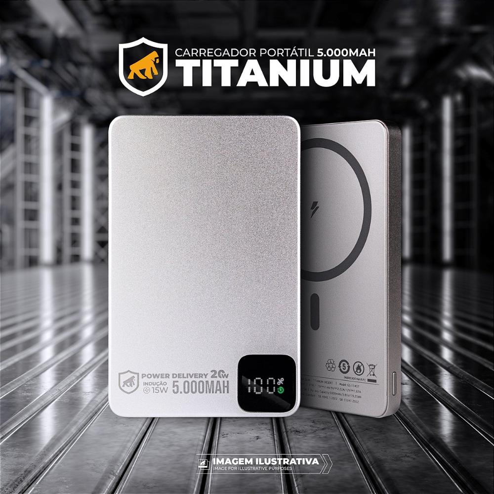 Miniatura Carregador Portátil 5.000mAh - Ultra Slim  - Gshield