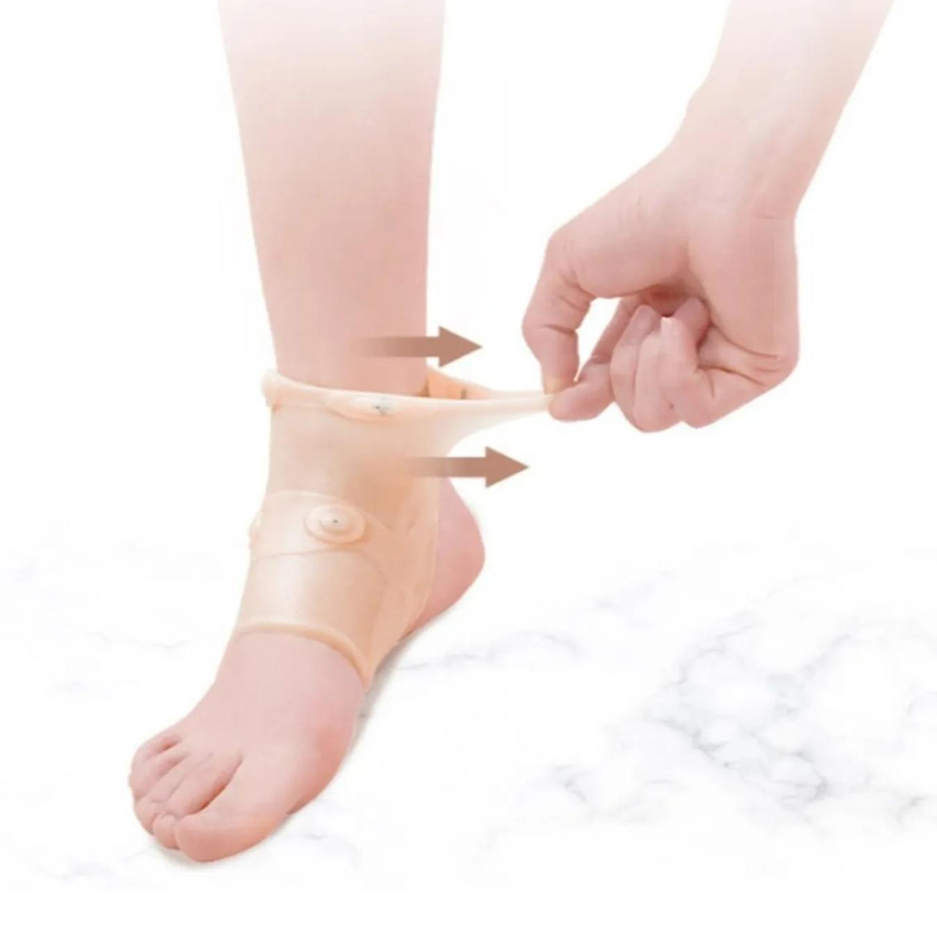 Miniatura Tornozeleira Ortopédica Silicone Magnética Tornozelo