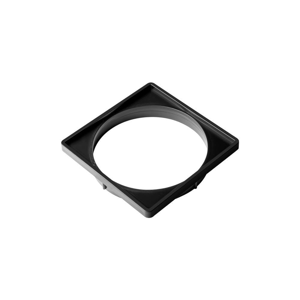 Kit Ralo De Banheiro Com Fecho E Porta Grelha 10x10cm Preto
