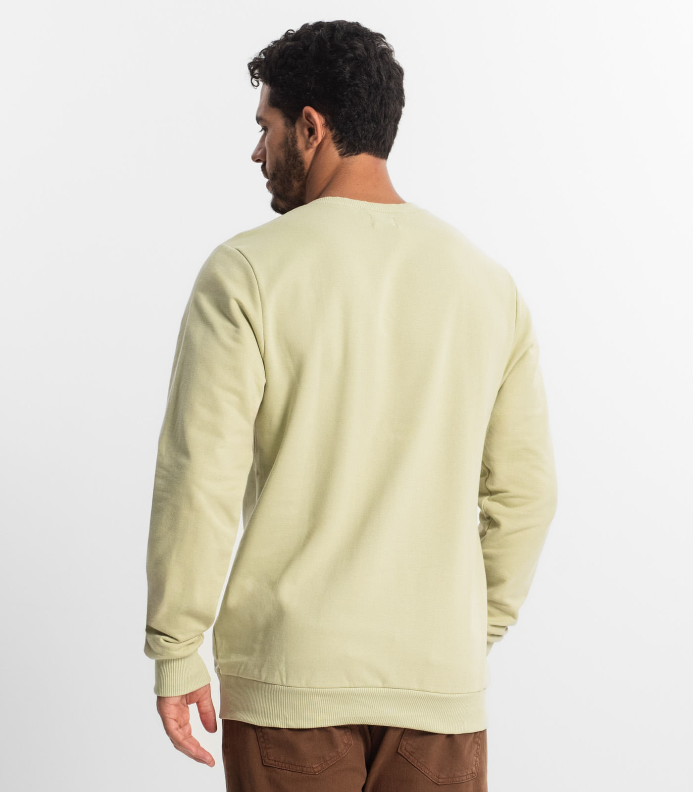 Miniatura Blusão Masculino Moletom Básico Diametro Verde G