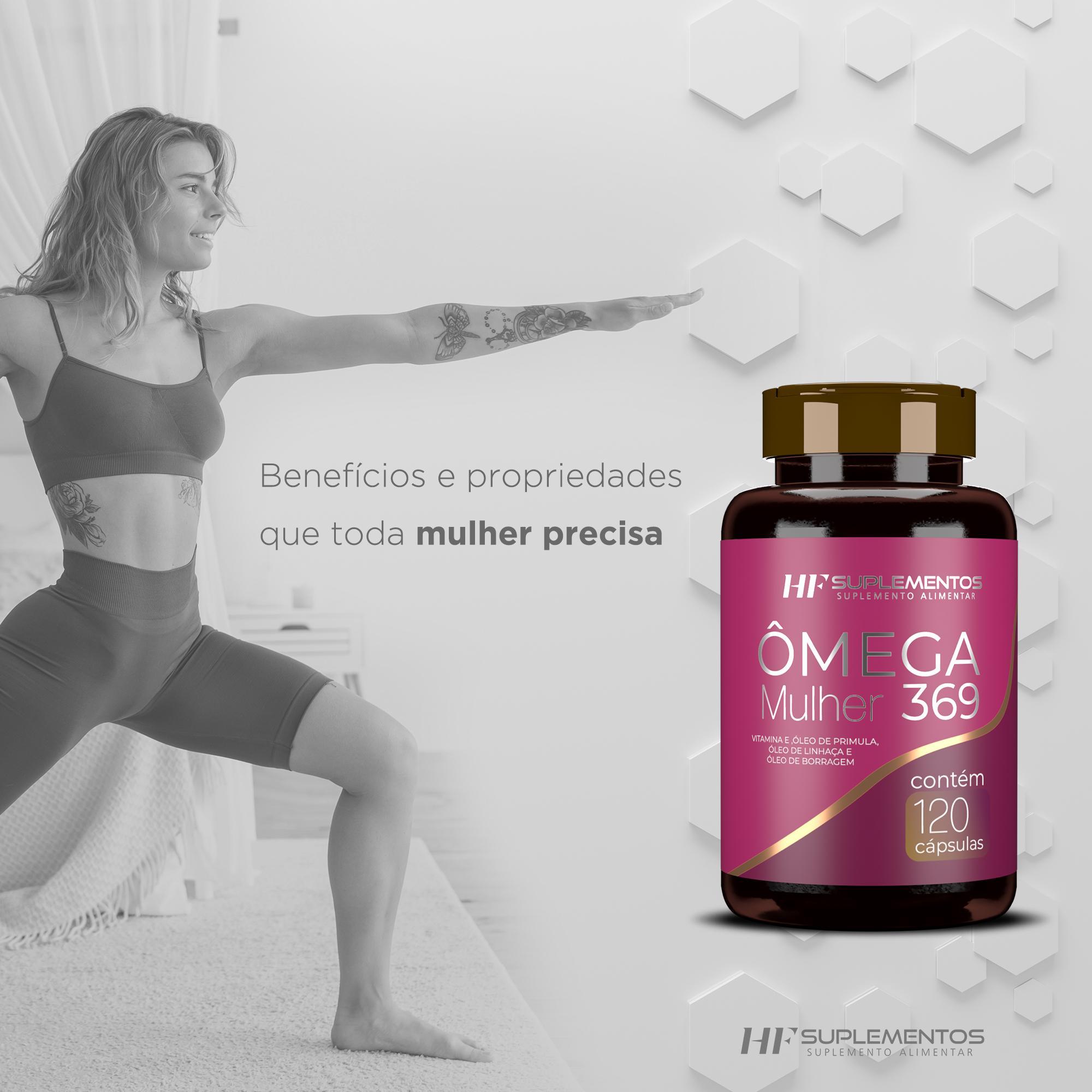 Miniatura 5X Omega 3 6 9 Mulher Hf Suplementos 120Caps