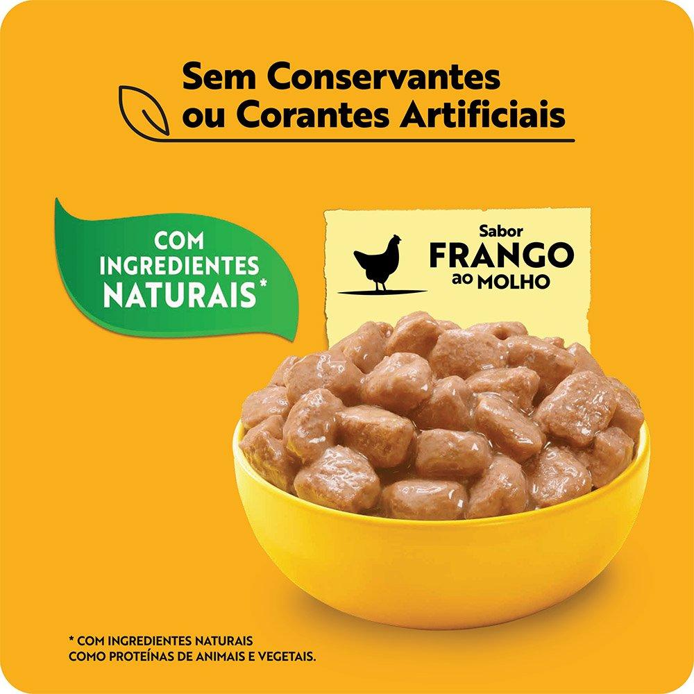 Kit Ração Úmida Pedigree Sachê Frango ao Molho para Cães Filhotes - 36 Unidades