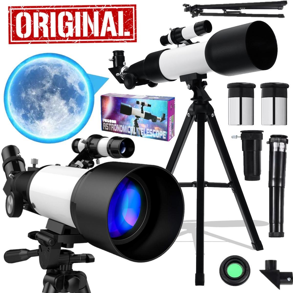 Miniatura Telescópio Profissional Astronômico Terrestre Refrator