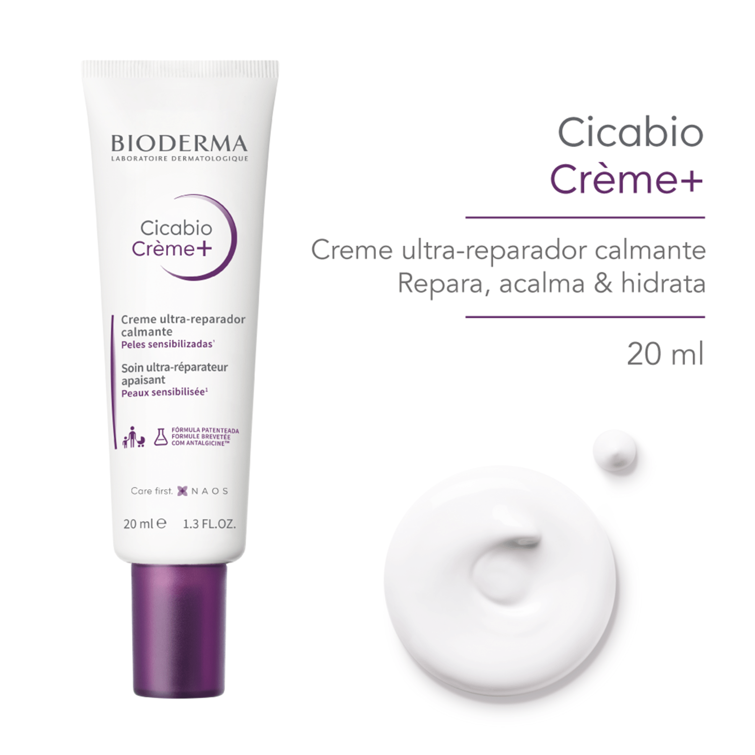 Miniatura Bioderma Cicabio Crème+ - Creme Reparador 20ml
