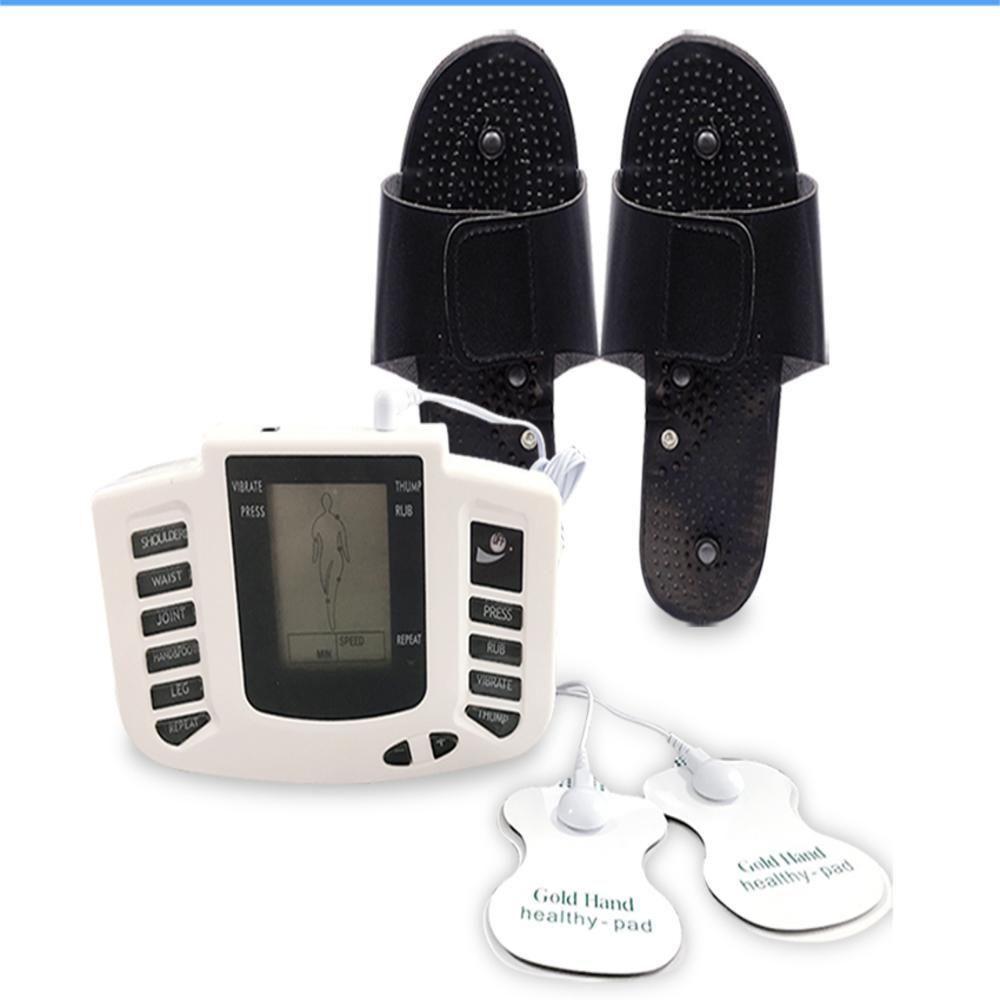 Miniatura Aparelho Tens Digital Fisioterapia Massagem Chinelo Massageador Acupuntura Choquinho Eletroestimulador Tonificador Muscu