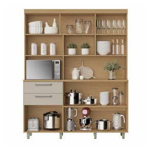 Miniatura Cozinha Compacta Nesher Nobreza com 5 Portas, 2 Gavetas e 2 Prateleiras - 160cm de largura