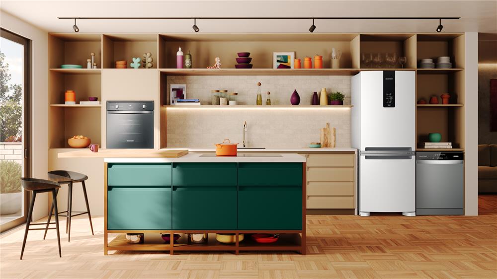 Geladeira Brastemp Frost Free Inverse A+++ 447 litros cor Branca com Smart Flow e Fresh Box - BRE57FB 110v