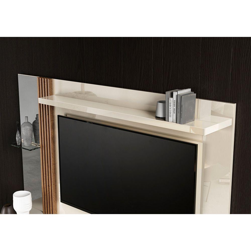 Miniatura Painel Home Paris Para Tv Até 55" Ripado Com Espelho